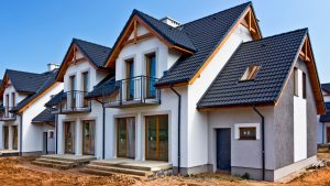 New home construction with durable exterior